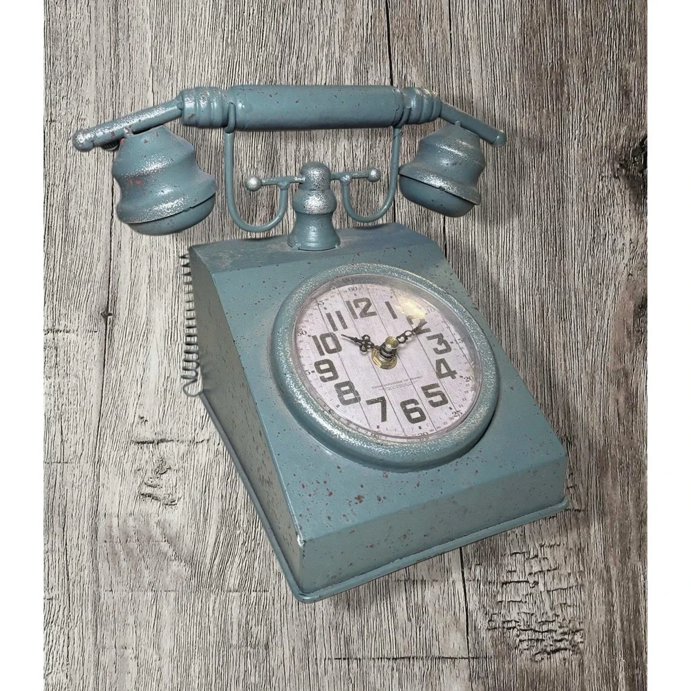 Manual Retro Telephone Table Clock